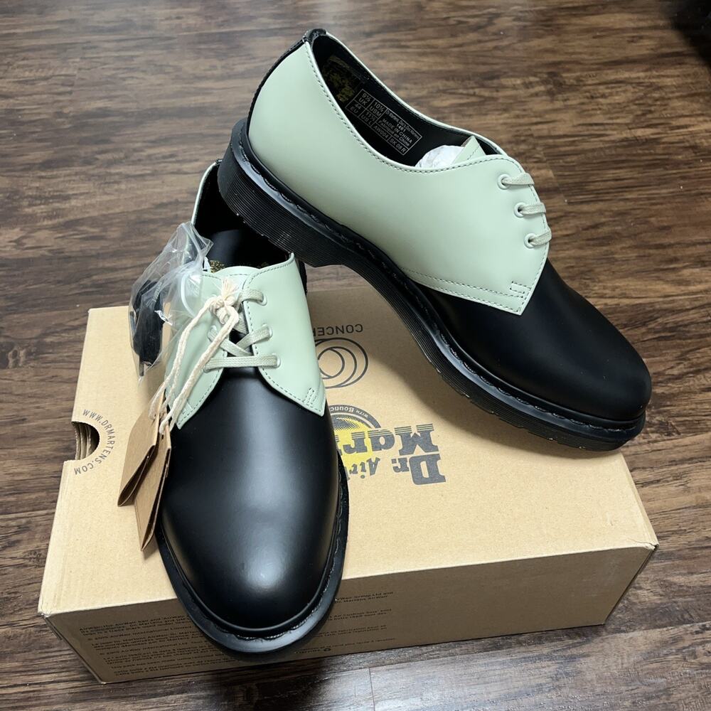 Concepts x Dr Martens 1461 3-Eye Black Desert Sage Oxford Shoes US M 10.5 W 11.5